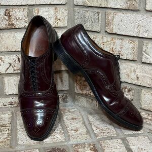 Allen Edmonds Strand Cap-toe Oxford Dress Shoe Combination Tap Sole Size 11.5